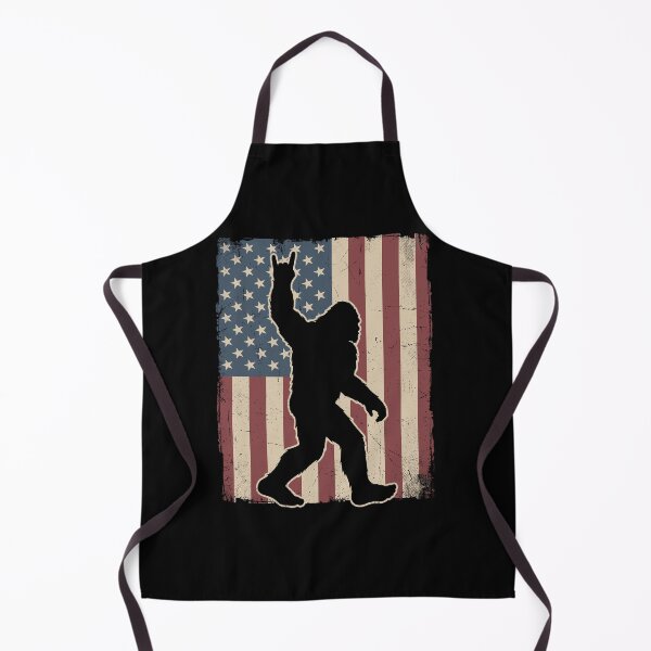 Item preview, Bigfoot American Flag Rock And Roll Hand Gesture designed and sold by Doodleoub.