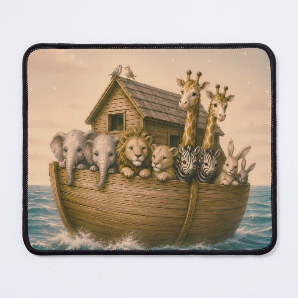 Item preview, Noah's Ark Islamic Nursery Print | Prophet Nuh Wall Art | Muslim Baby Room Decor | Quran Story Painting | Ramadan Gift designed and sold by Noor_Creations.