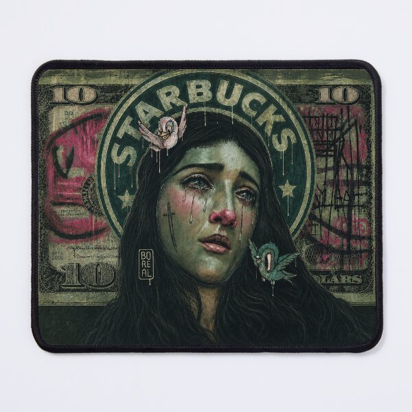 Item preview, Mater Dolorosa – Neo Pop Street Art Portrait | Emotional Surrealism by Boreal designed and sold by Boreal Apparel.