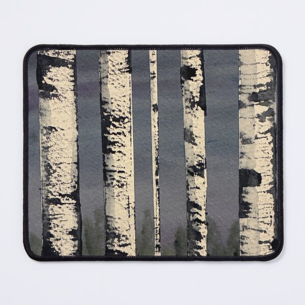 Item preview, Birch Trees at Night designed and sold by Lisa Neuman Watercolors.