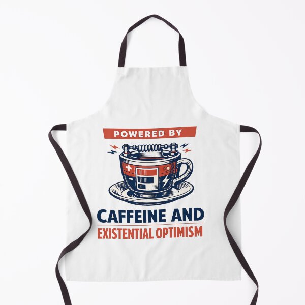 Item preview, Powered by caffeine and existential optimism designed and sold by teemix.