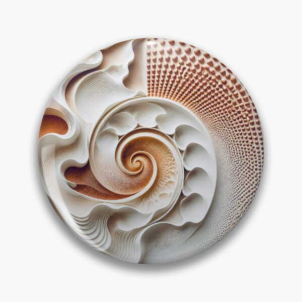 Item preview, Elegant Swirls with Geometric Patterns in Copper and White  designed and sold by Vicky Brago-Mitchell®.
