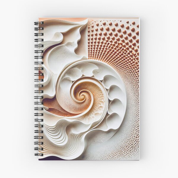 Item preview, Elegant Swirls with Geometric Patterns in Copper and White  designed and sold by Vicky Brago-Mitchell®.