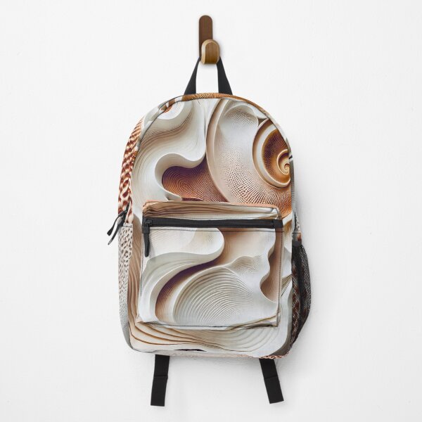 Item preview, Elegant Swirls with Geometric Patterns in Copper and White  designed and sold by Vicky Brago-Mitchell®.