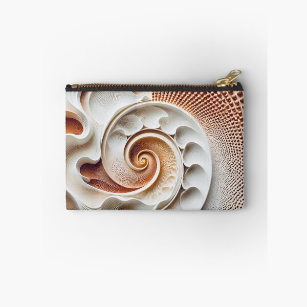 Item preview, Elegant Swirls with Geometric Patterns in Copper and White  designed and sold by Vicky Brago-Mitchell®.