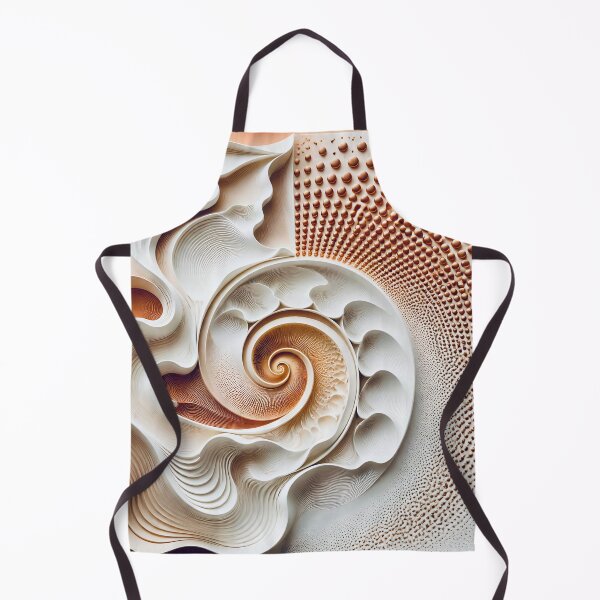 Item preview, Elegant Swirls with Geometric Patterns in Copper and White  designed and sold by Vicky Brago-Mitchell®.