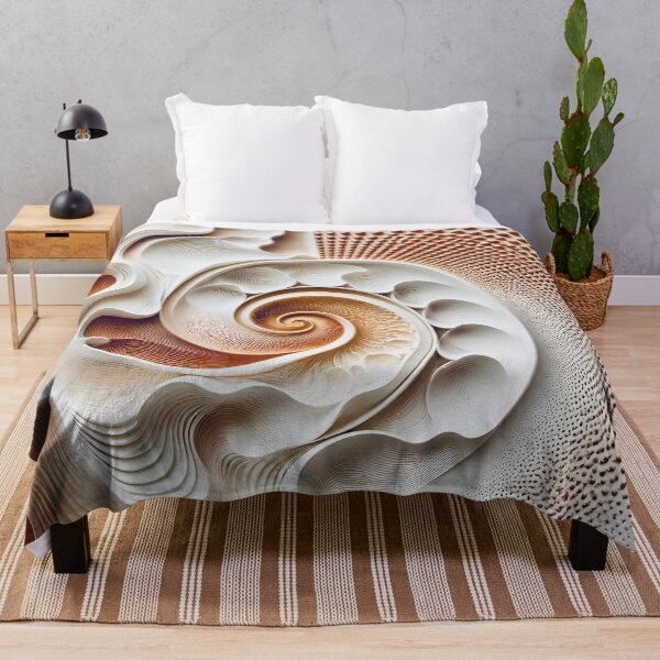 Item preview, Elegant Swirls with Geometric Patterns in Copper and White designed and sold by Vicky Brago-Mitchell®.