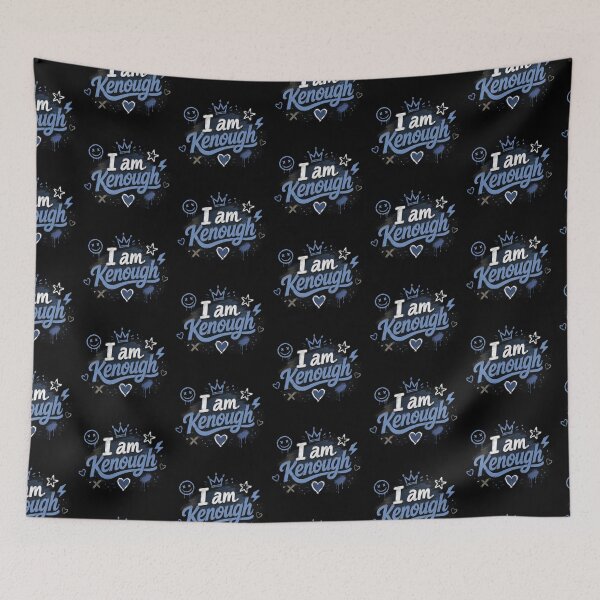 Item preview, I Am Kenough – Blue Graffiti Typography Design designed and sold by Eddy048.