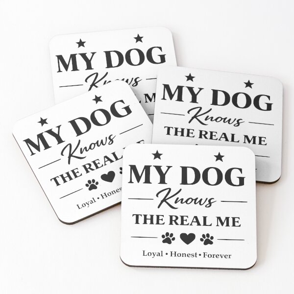 Item preview, My Dog Knows the Real Me | Dog Lover Typography T-Shirt | Funny & Heartwarming Pet Quote designed and sold by yassinehelal.