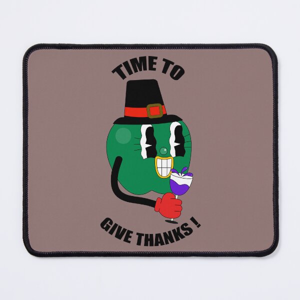 Item preview, 'Time to give thanks' Retro Vintage Green Apple Wine Toast designed and sold by manojbalan1968.