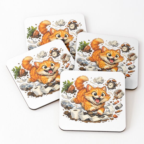 Item preview, Certified Orange Cat Energy – Chaotic Funny Orange Cat Illustration designed and sold by builtforyou.