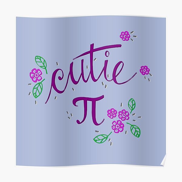 Cutie Pi (Purple) Poster