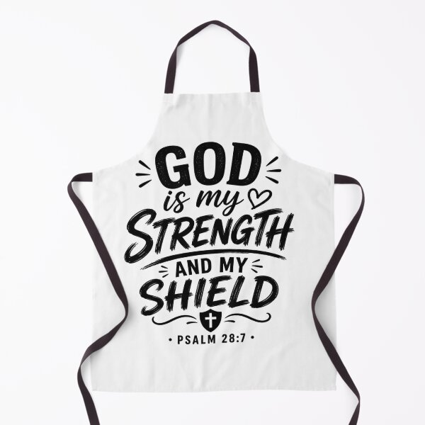 Item preview, Copy of God Is My Strength and My Shield | Psalm 28:7 | Christian Inspirational Quote designed and sold by MARSHORY.