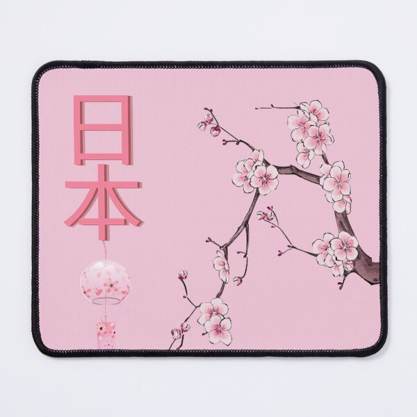 Item preview, 「日本」Japan Cherry Blossom Sakura Pink Flower Pink Text Pink Girly Feminine Aesthetic designed and sold by CaribbeanClown.