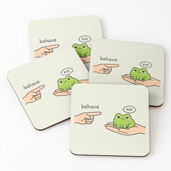 Item preview, Funny Frog Meme Behave No designed and sold by andromeda-redd.