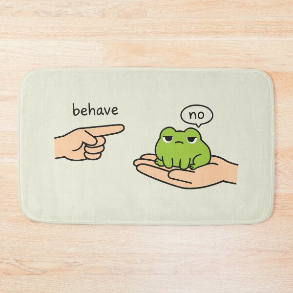 Item preview, Funny Frog Meme Behave No designed and sold by andromeda-redd.