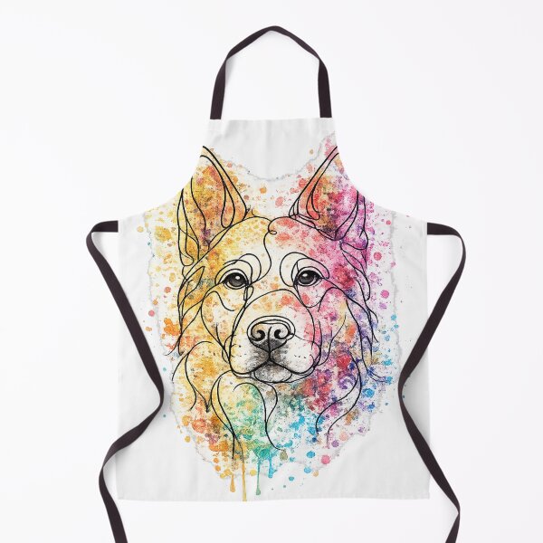 Item preview, German Shepherd Watercolor Dog Mom Colorful GSD Portrait Art designed and sold by TM DESIGNS AND MORE.