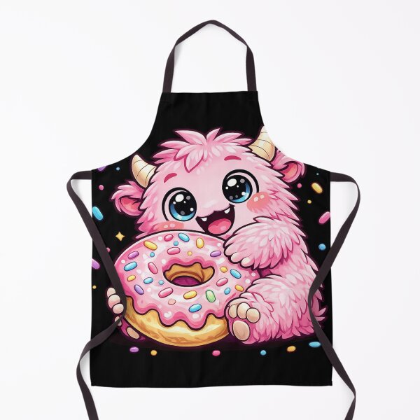 Item preview, Cute Pink Monster Hugging Donut Kawaii Sweet Dessert Lover designed and sold by EssentialsWear.