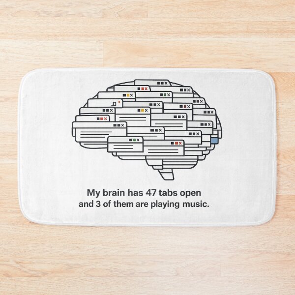 Item preview, Retro Browser Brain Music Tabs Funny Music Lover designed and sold by teemix.