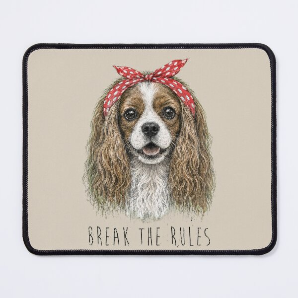Item preview, Break the Rules Cavalier King Charles Spaniel Funny Dog Lover Gift designed and sold by Kaurisdigital.