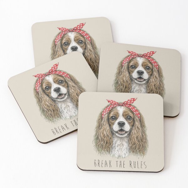 Item preview, Break the Rules Cavalier King Charles Spaniel Funny Dog Lover Gift designed and sold by Kaurisdigital.