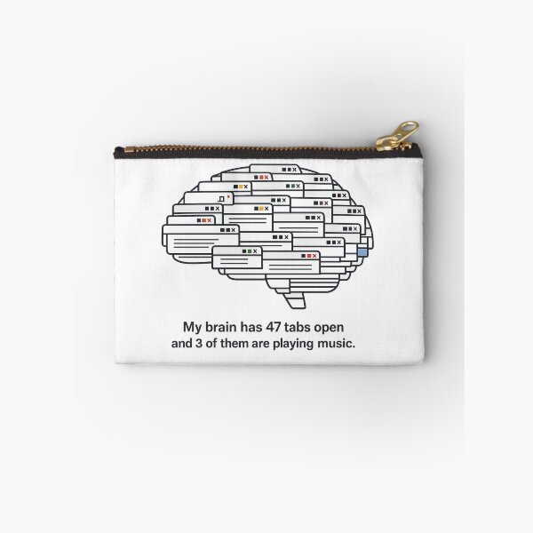 Item preview, Retro Browser Brain Music Tabs Funny Music Lover designed and sold by teemix.