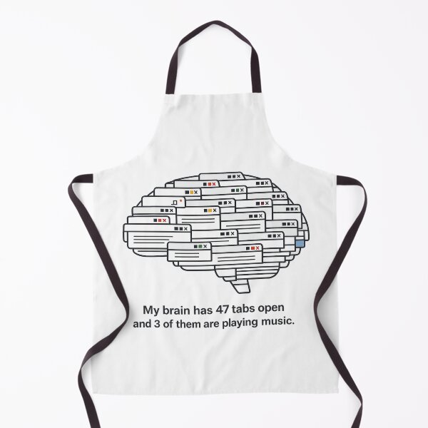 Item preview, Retro Browser Brain Music Tabs Funny Music Lover designed and sold by teemix.