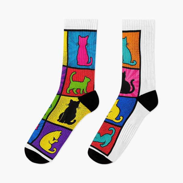 Item preview, Colorful Pop Art Cats Comic Pet Lover Cat Mom Graphic Design designed and sold by TM DESIGNS AND MORE.