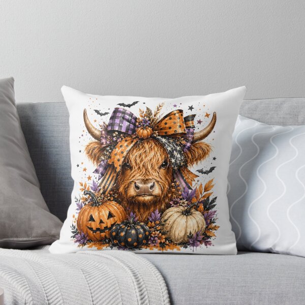 Item preview, Halloween Coquette Highland Cow designed and sold by madebymayberry.