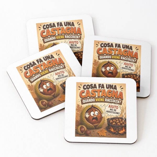Item preview, Funny Chestnut – Roasted Chestnut Cartoon Joke designed and sold by RipantinaFantasy .