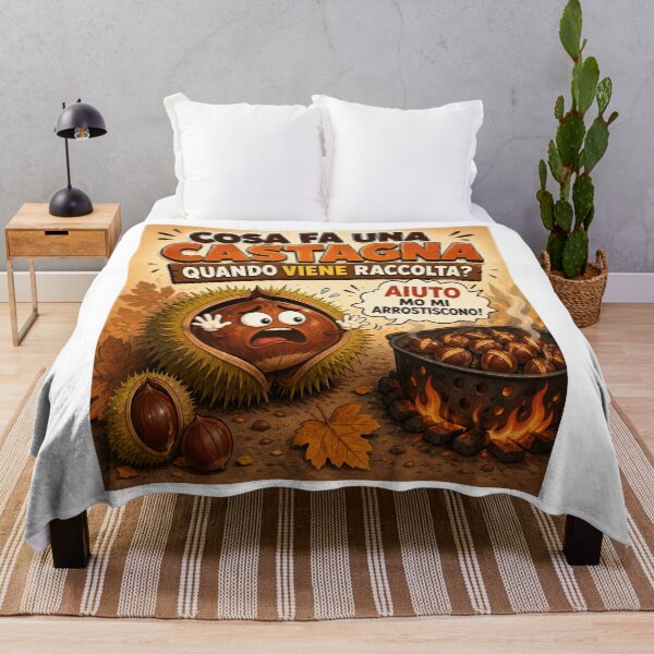Item preview, Funny Chestnut – Roasted Chestnut Cartoon Joke designed and sold by RipantinaFantasy .