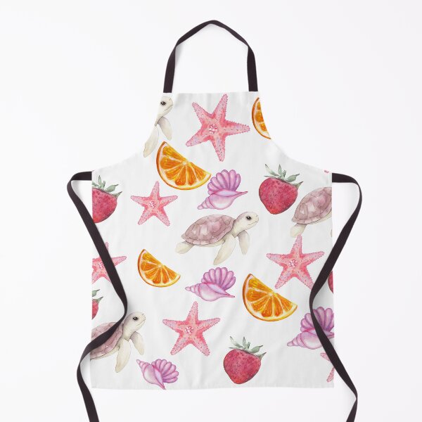 Item preview, Watercolor Sea Turtle Starfish and Summer Fruit Pattern designed and sold by NOUURRRR.