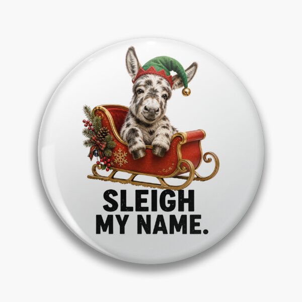 Item preview, Sleigh My Name Funny Christmas Donkey designed and sold by HippyRikky.