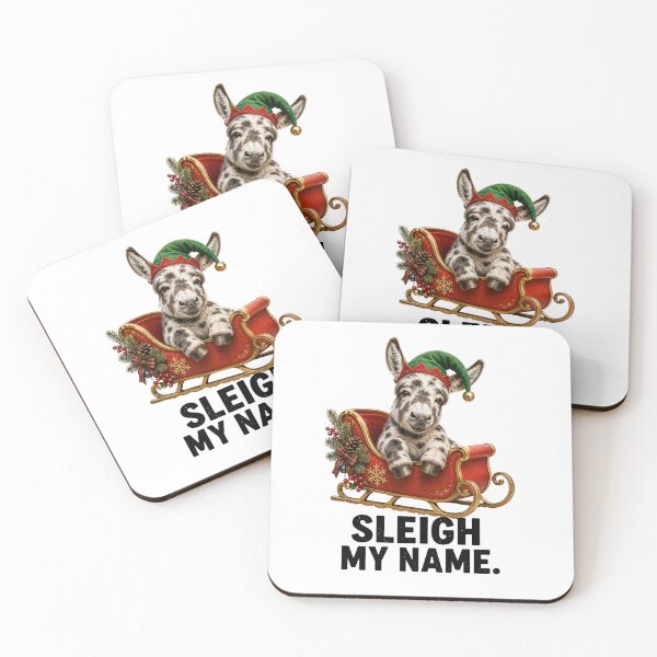 Item preview, Sleigh My Name Funny Christmas Donkey designed and sold by HippyRikky.
