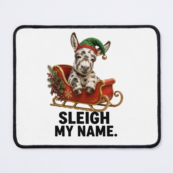 Item preview, Sleigh My Name Funny Christmas Donkey designed and sold by HippyRikky.