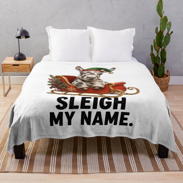 Item preview, Sleigh My Name Funny Christmas Donkey designed and sold by HippyRikky.