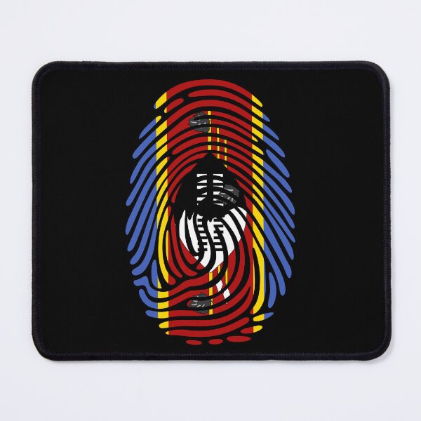 Item preview, Eswatini Flag Fingerprint Identity | Swazi DNA Heritage Graphic designed and sold by NTGUILTY.