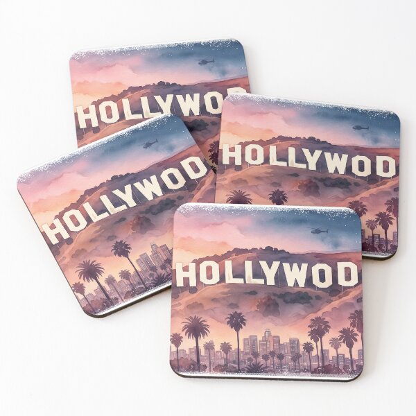 Item preview, Sunset Hollywood Hills designed and sold by MissFrita.