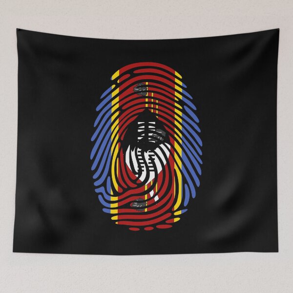 Item preview, Eswatini Flag Fingerprint Identity | Swazi DNA Heritage Graphic designed and sold by NTGUILTY.