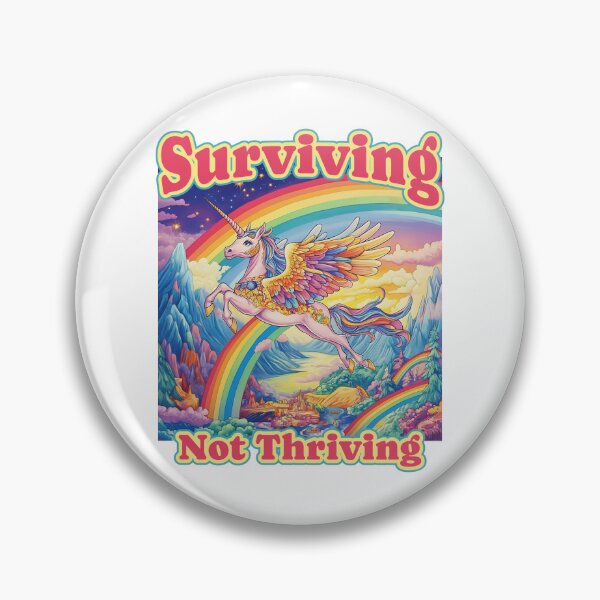 Item preview, surviving not thriving unicorn designed and sold by WolfmanProphecy.