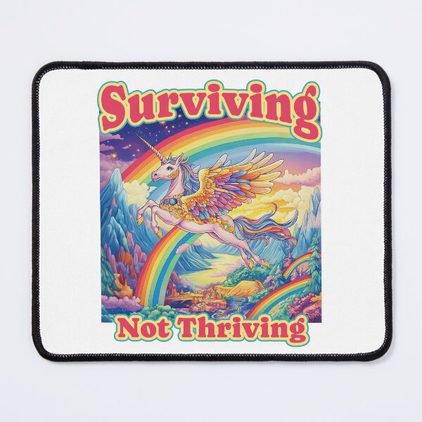 Item preview, surviving not thriving unicorn designed and sold by WolfmanProphecy.