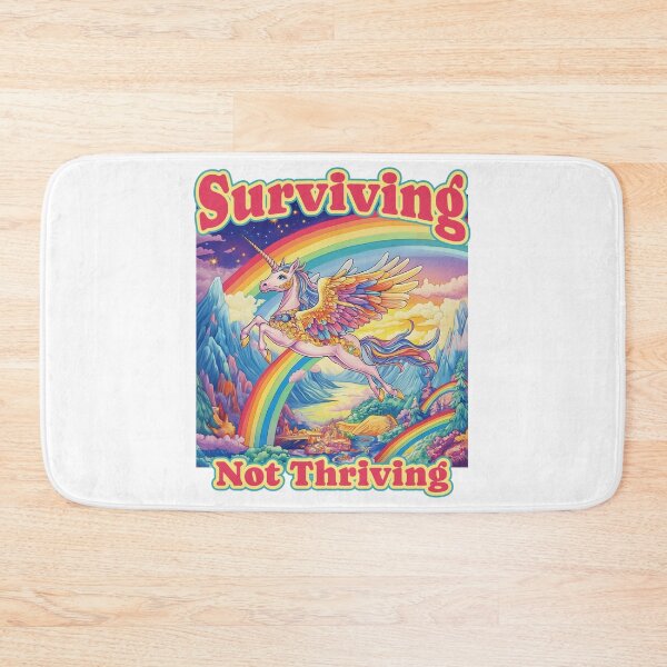 Item preview, surviving not thriving unicorn designed and sold by WolfmanProphecy.