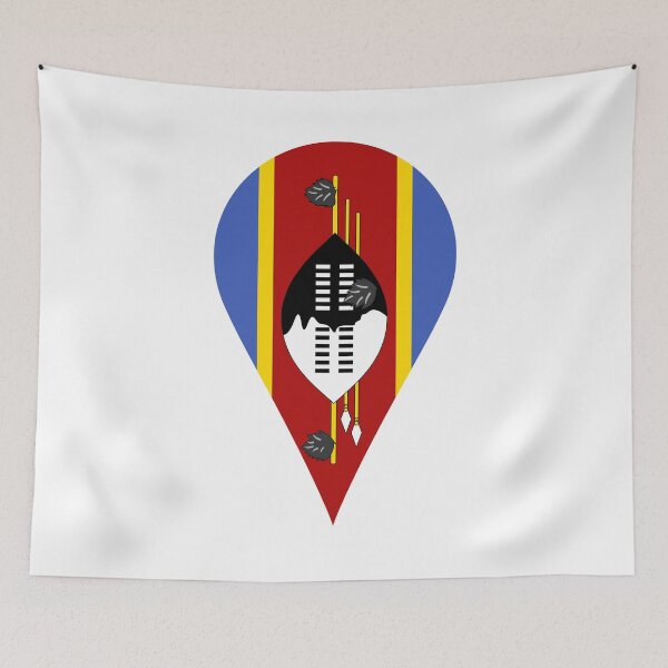 Item preview, Eswatini Flag Location Pin Map Marker | Swazi Destination GPS Icon designed and sold by NTGUILTY.