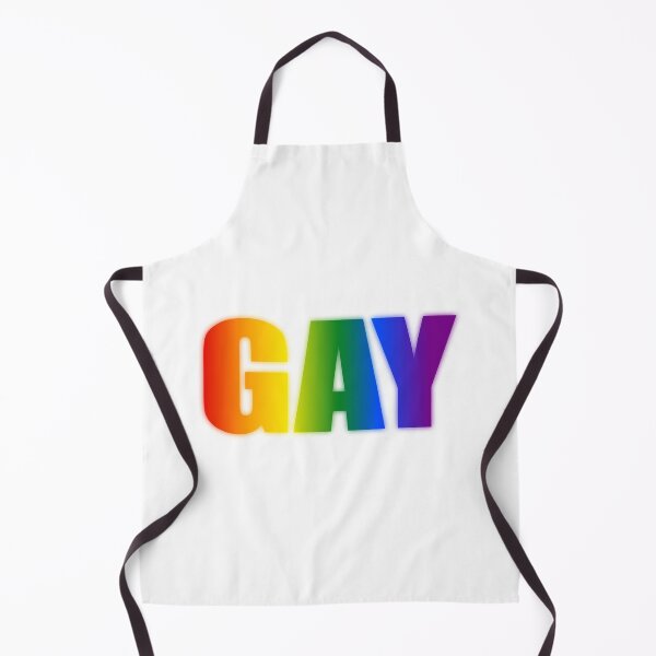 Item preview, GAY in bold and rainbow designed and sold by BUBBLDesigns.