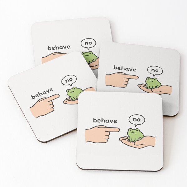 Item preview, Funny Frog Meme Behave No designed and sold by andromeda-redd.