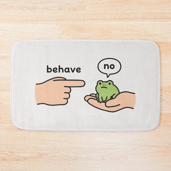 Item preview, Funny Frog Meme Behave No designed and sold by andromeda-redd.