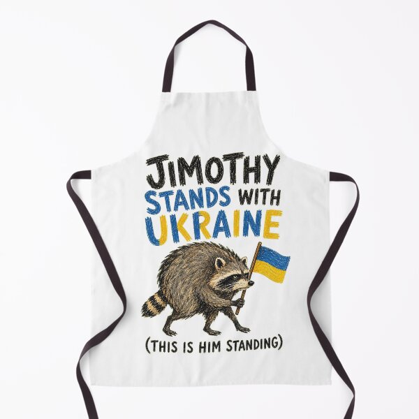 Item preview, Jimothy Stands With Ukraine – Funny Raccoon Meme designed and sold by Lacritsa .