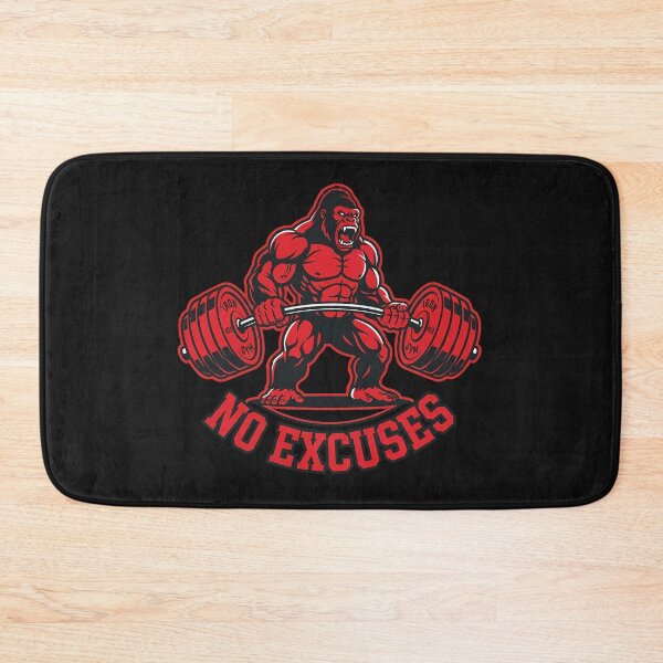 Item preview, No Excuses Gorilla Gym T-Shirt | Heavyweight Fitness Graphic Tee designed and sold by DPlab.