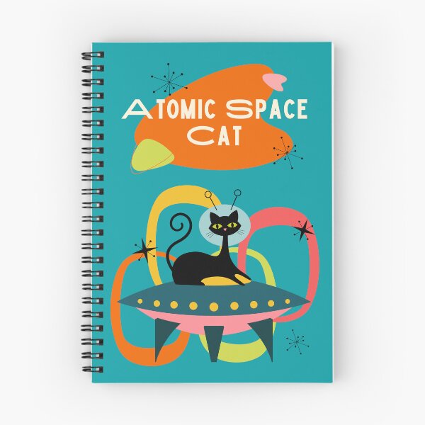 Item preview, Atomic Space Cat Mid Century Modern Retro Cat designed and sold by Volt Junkies.