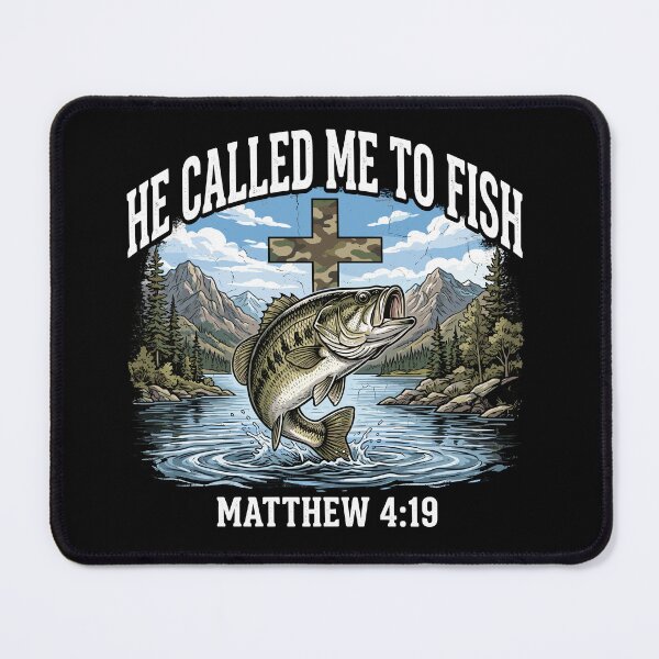Item preview, He Called Me To Fish Christian Fisherman Religious Angler Bible Verse designed and sold by Doodleoub.
